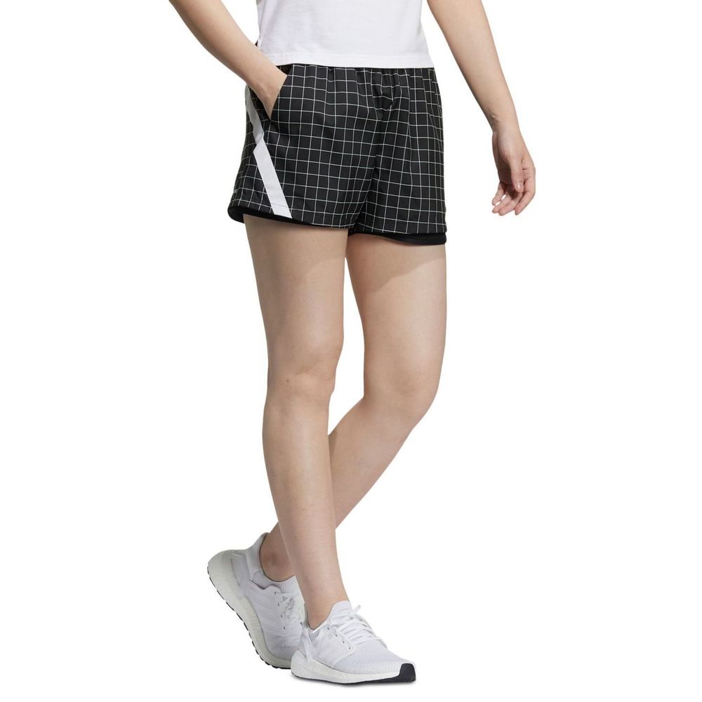 adidas Womens Activewear PrimeBlue Plaid Ripstop Shorts Size Large